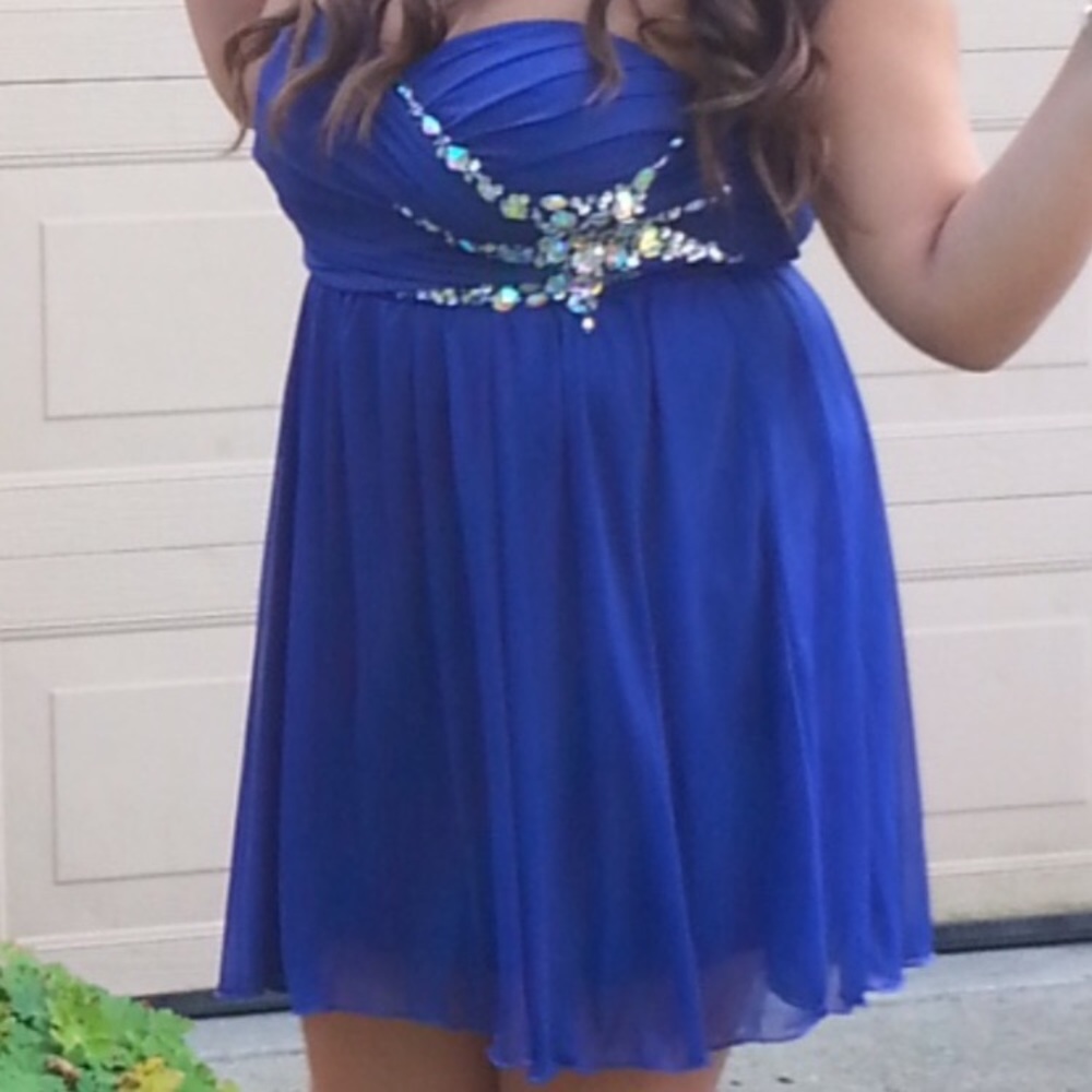 Royal Blue Homecoming Dress / Cocktail Dress